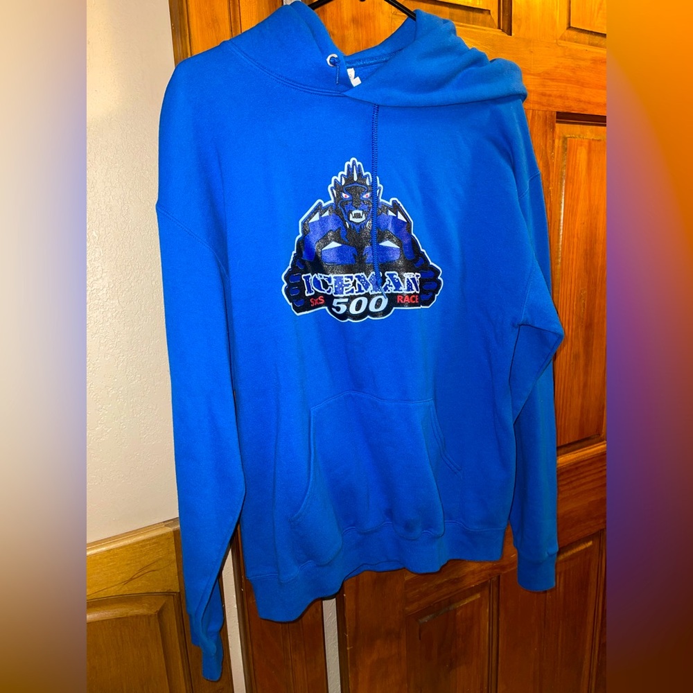 Blue Graphic Hoodie